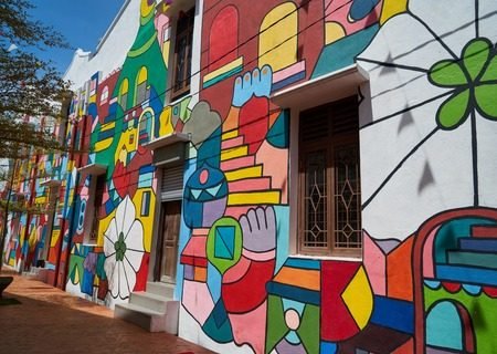 Large-format mural and street-art panels