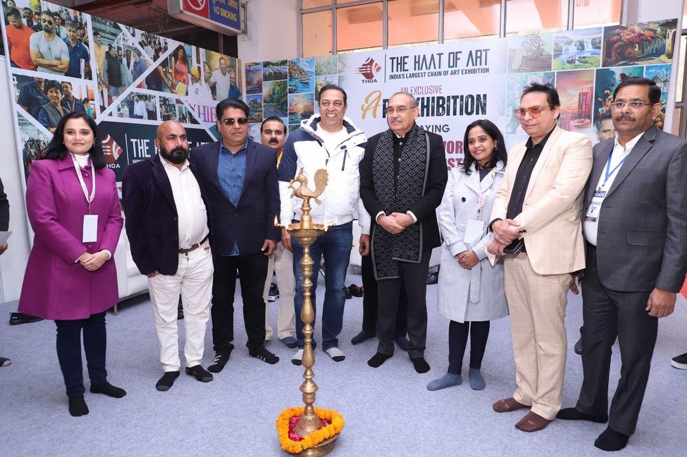 Dignitaries touring the pavilions